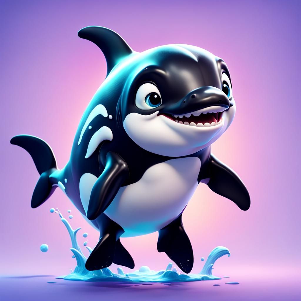 smiling orca