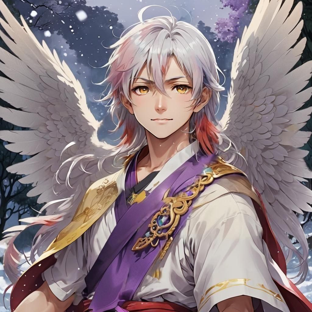 A young man wearing a crop top, showing pale skin. by artist "anime", Anime Key Visual, Japanese Manga, Pixiv, Zerochan,...