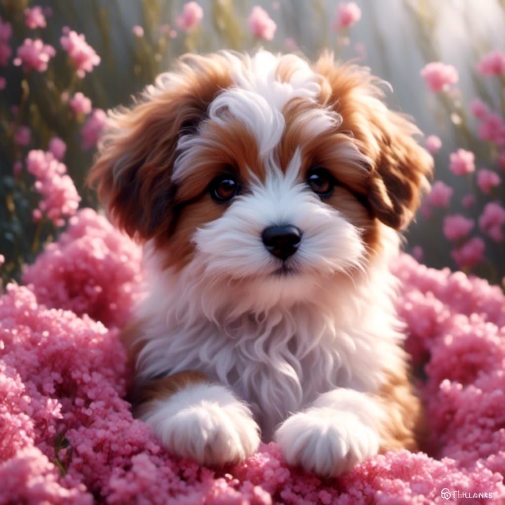 Cute Puppy with Realistic Soft Fur