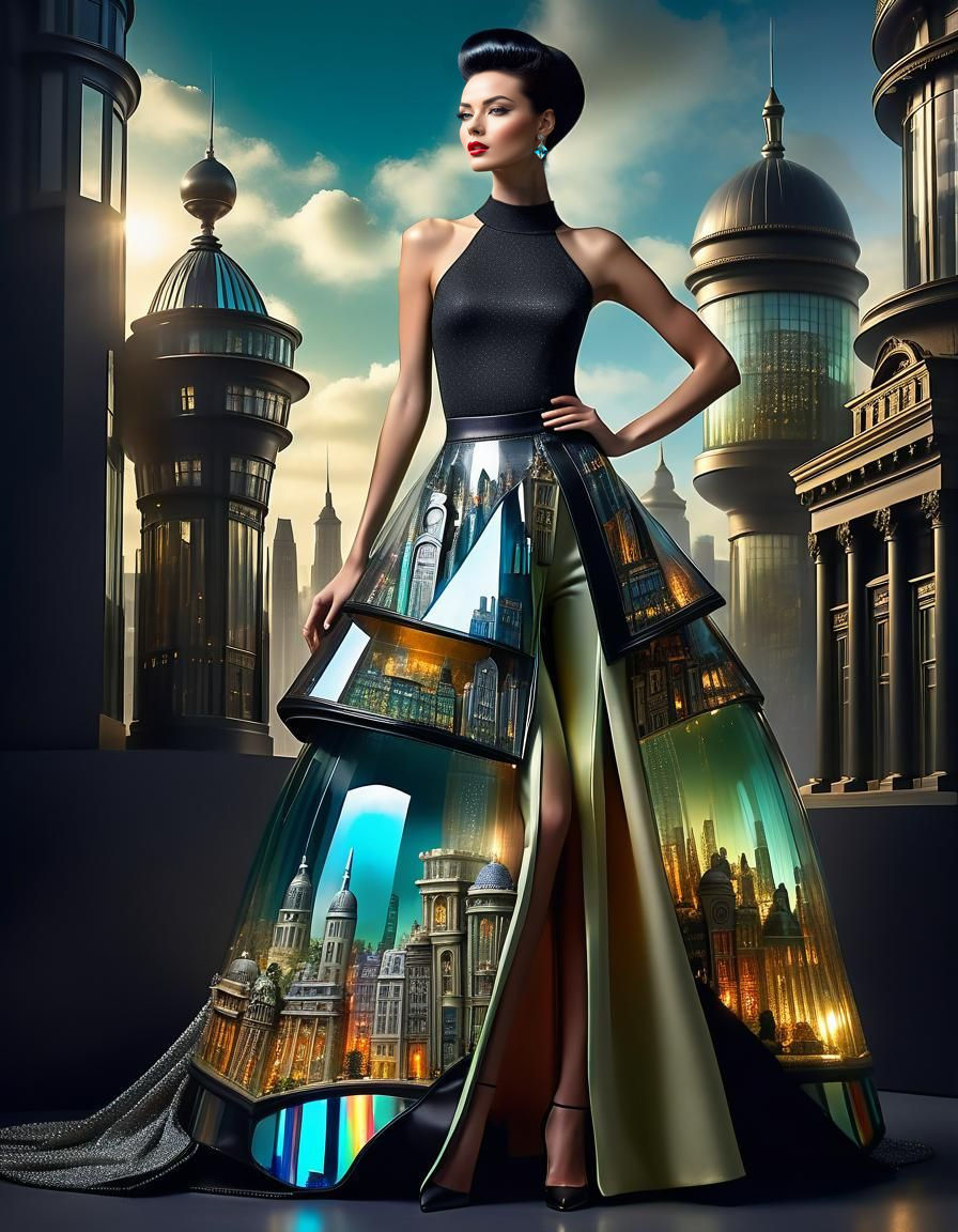 Avant Garde Metropolis: Palazzo Split Pants