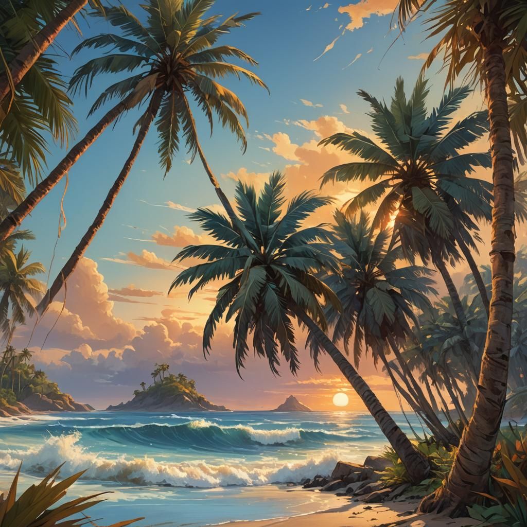 Deserted Island Concept Art in Unreal Engine 5