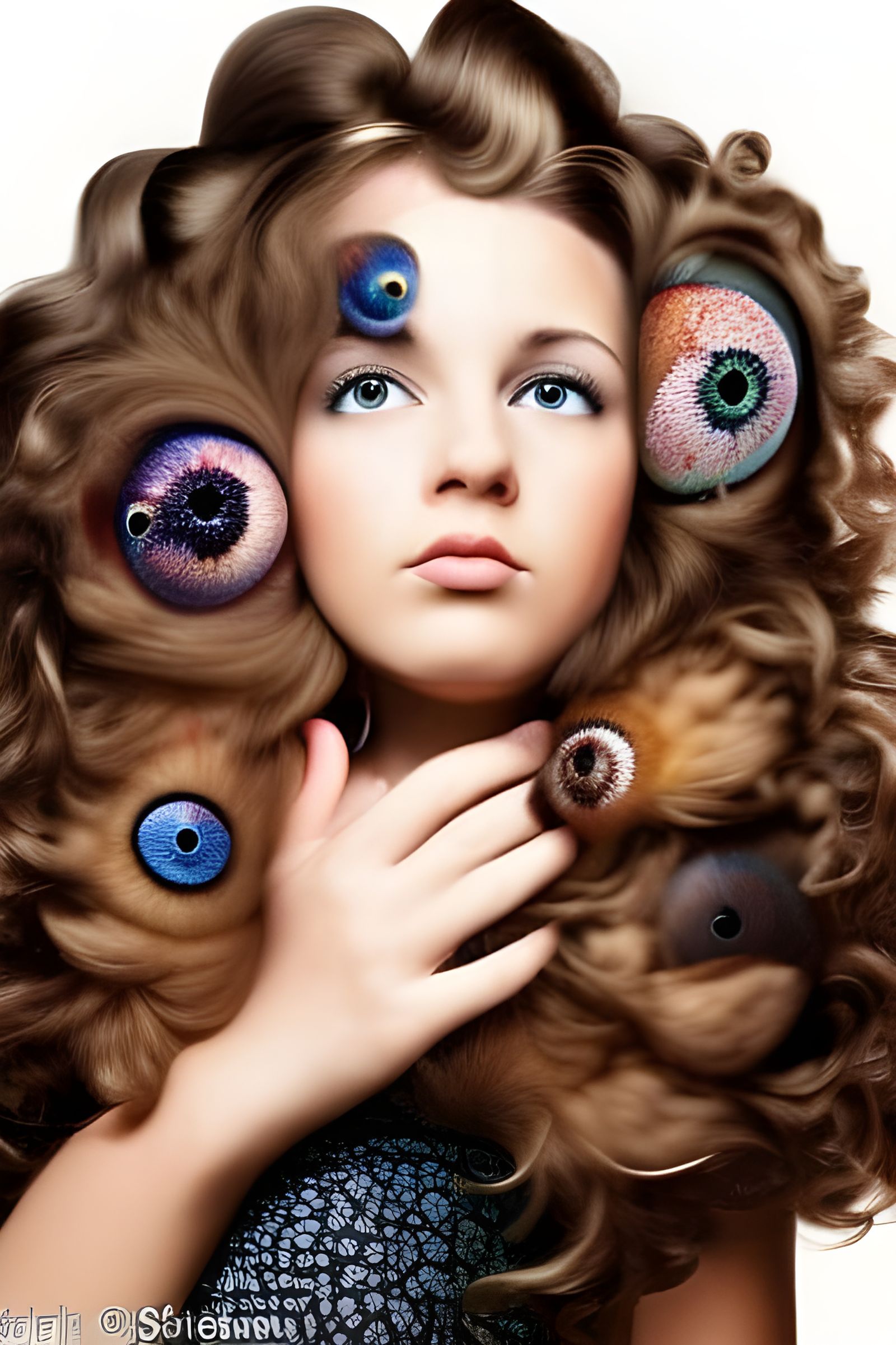 Dramatic Eyeball Close-up: Professional Color Portrait