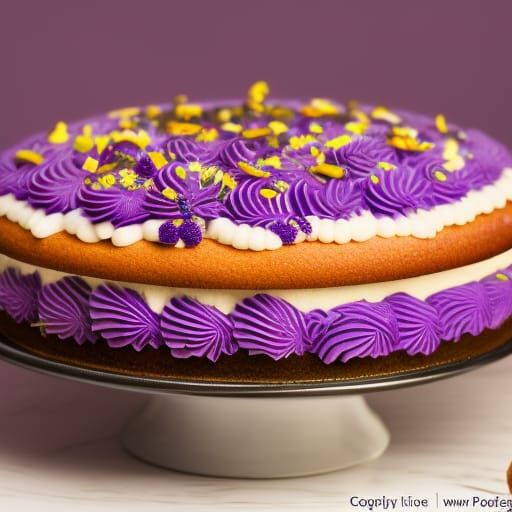 Purple Cake with Bokeh, Professional Photography