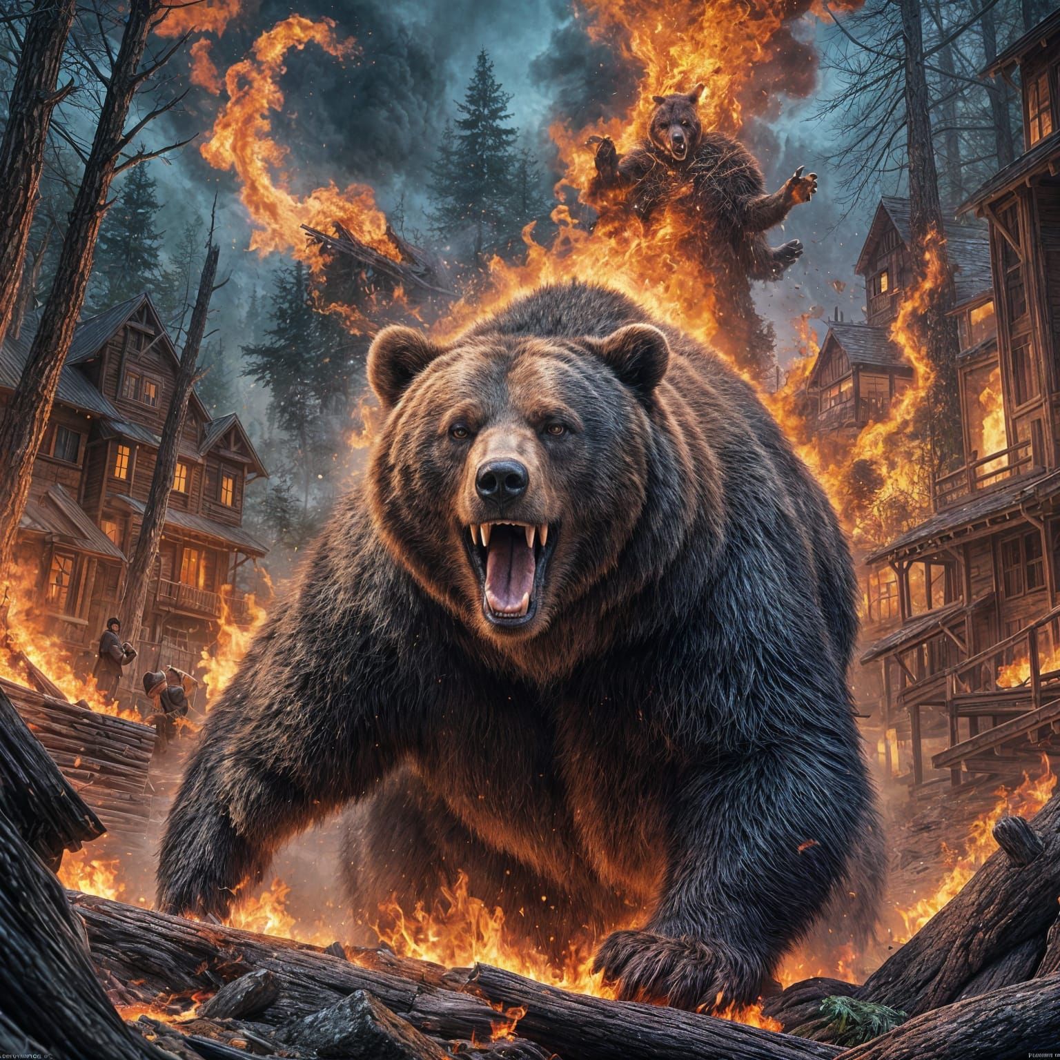 Smoking Bear Laughs in Hellish Tourist Trap