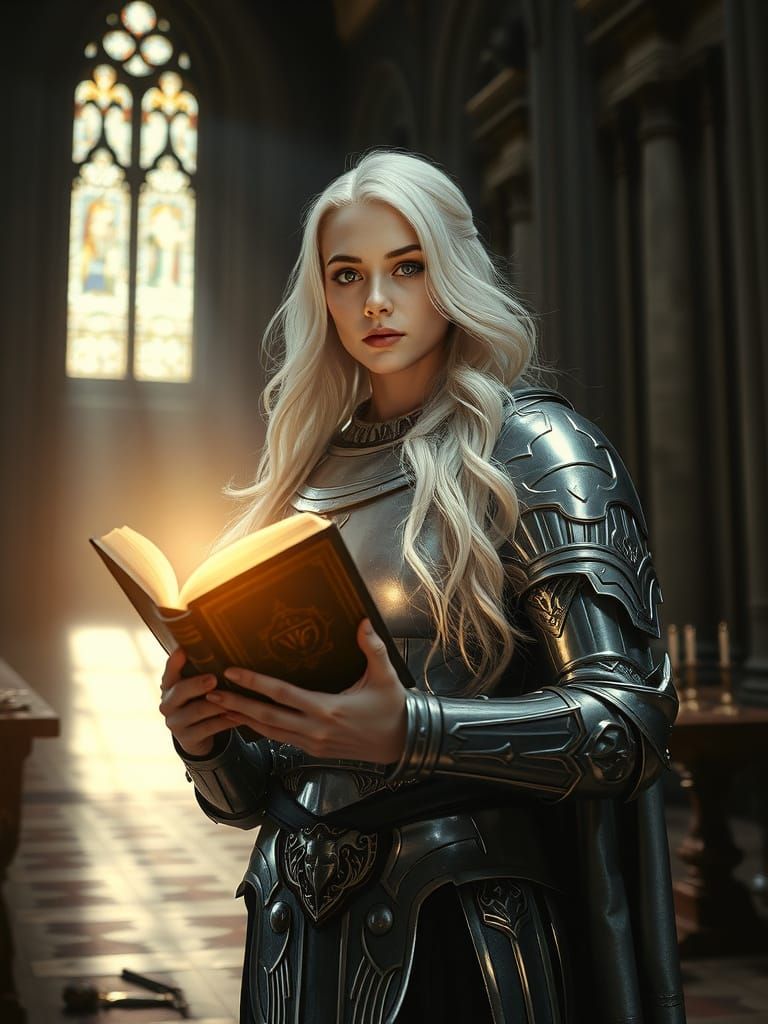 Gothic Paladin in Forgotten Cathedral, Film Still