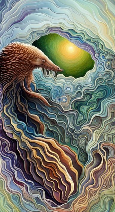 Echidna's Harmonious World Tour: Abstract Art