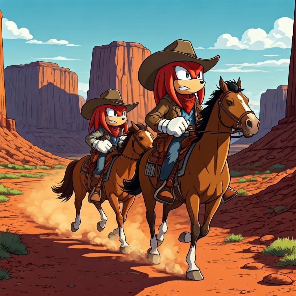 Daring Outlaws Ride into the Sunset