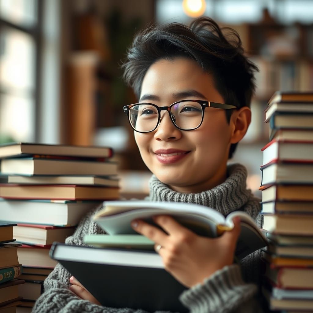 A Book Lover Lost in Thought