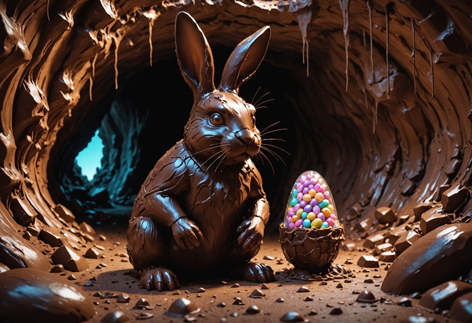 Chocolate Bunny Golem