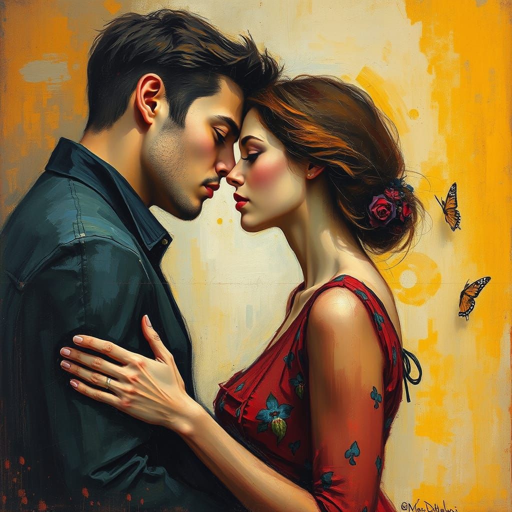 Romantic Couple in Soft Focus