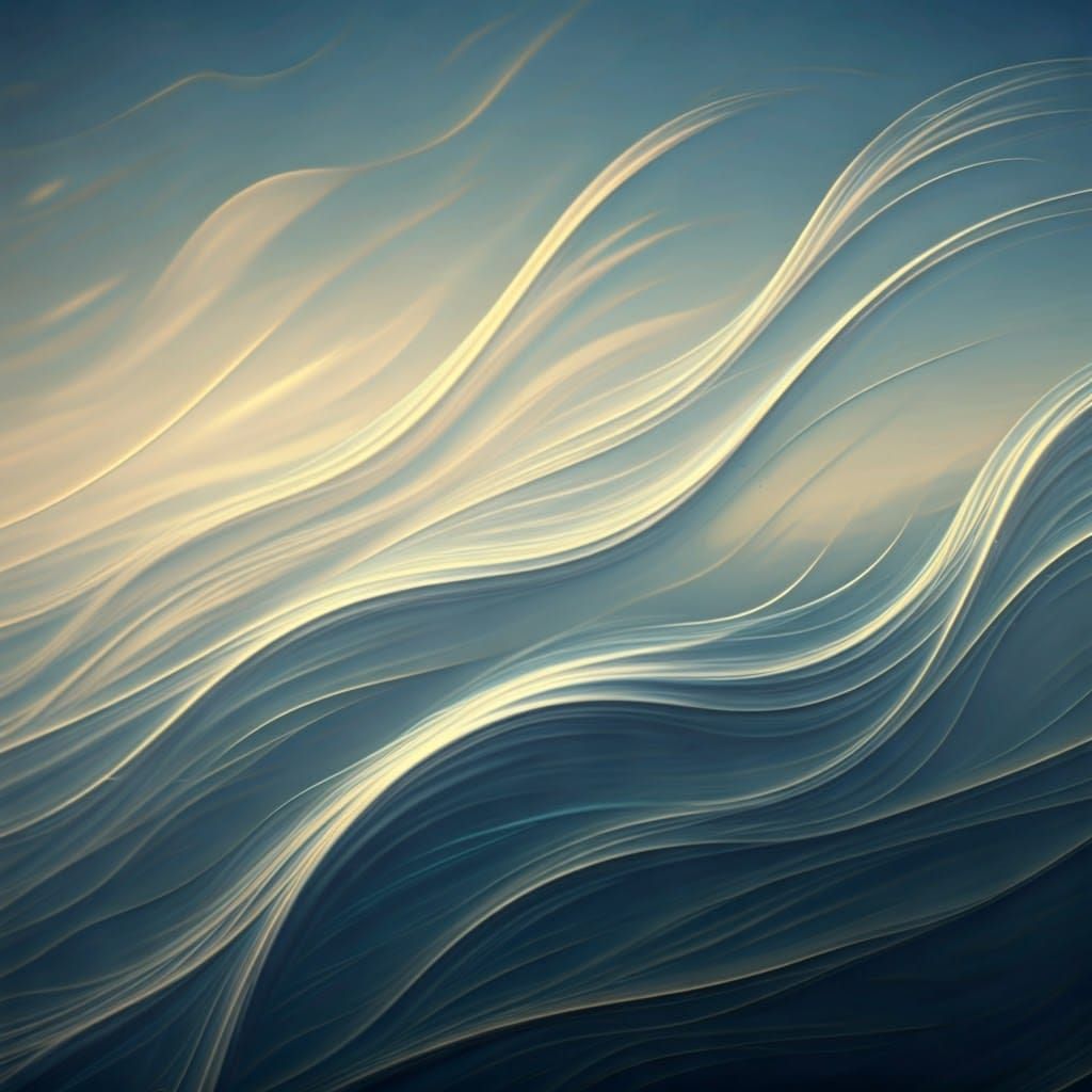 Ethereal Wisps of Wind in Surreal Landscape