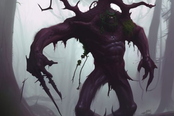 Sinister Treant in Fantasy Art Style