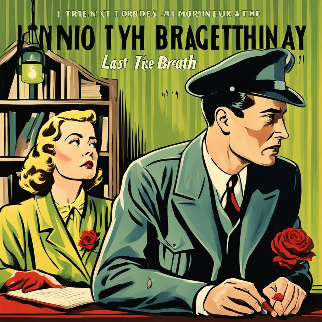 1943 Murder Mystery Book Cover: Last Breath