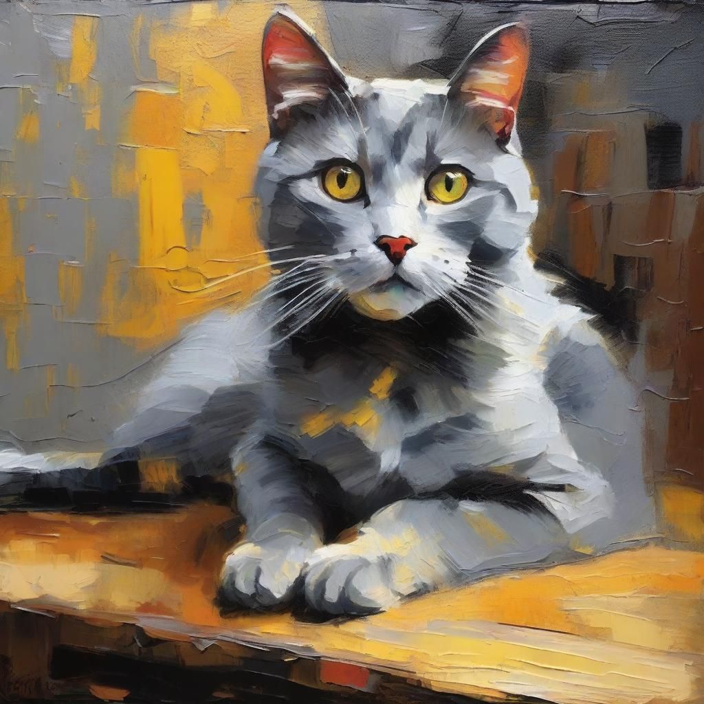 Grey cat