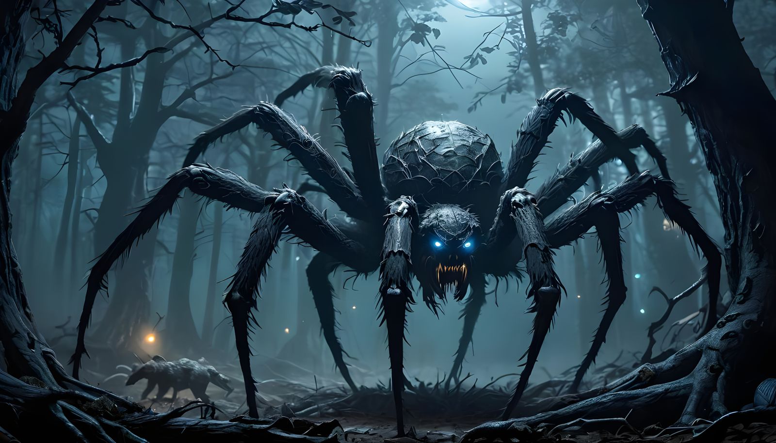 Monster Spider Versus Bear Epic Battle