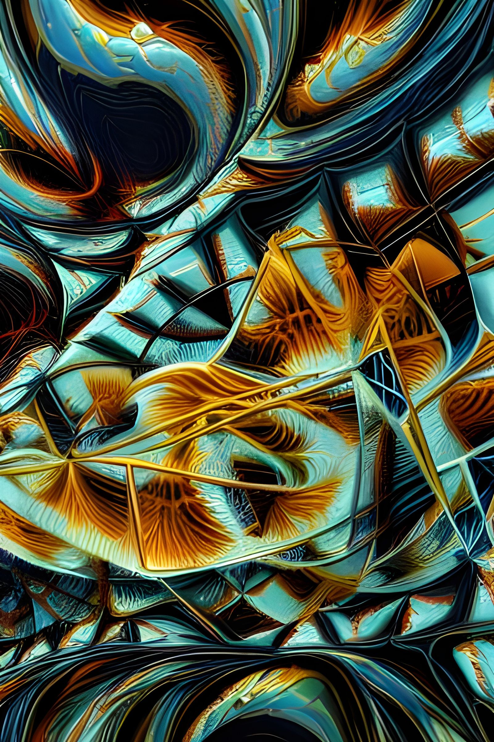 Abstract Fractal Geometry in Dreamy Soft Light