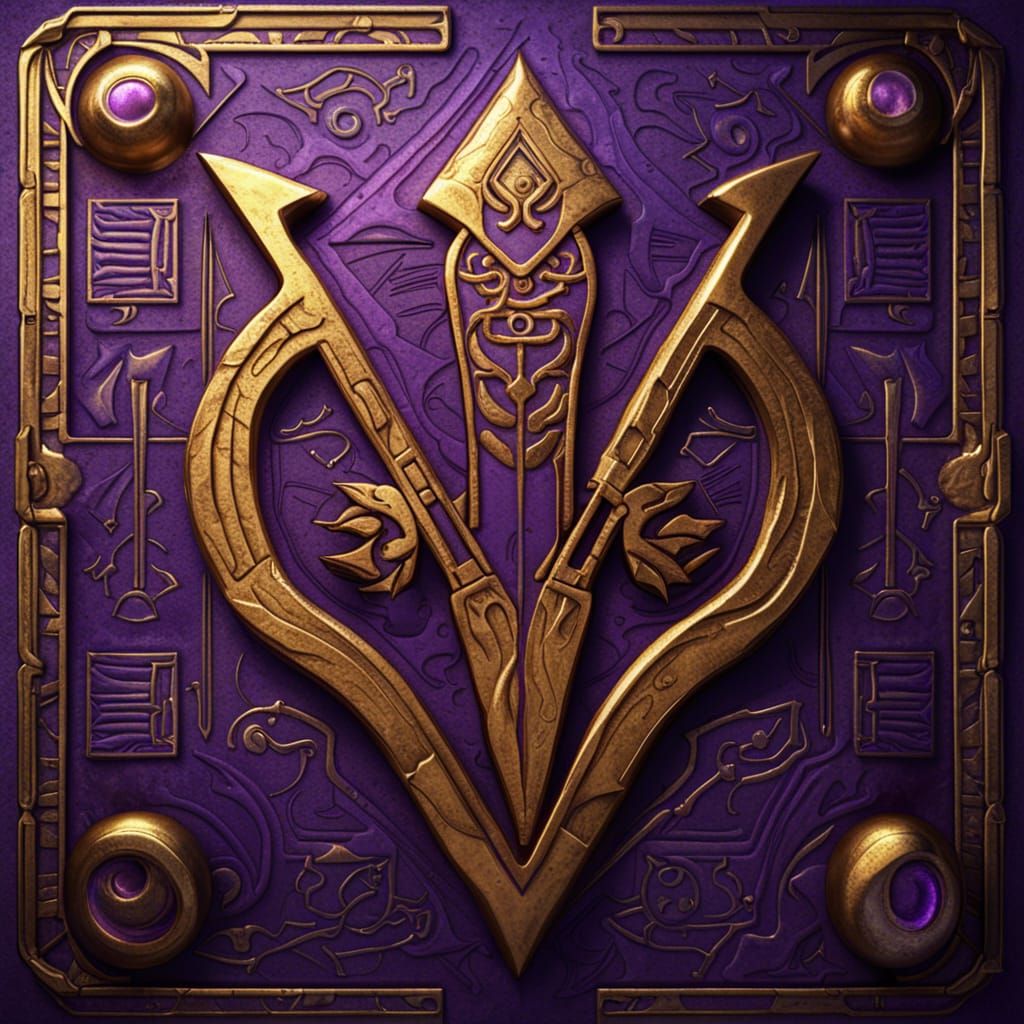 Detailed Magic Egyptian Rune in Dark Fantasy Art