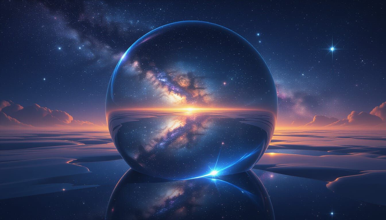 Infinite Galaxy Tunnel in Surreal Digital Art