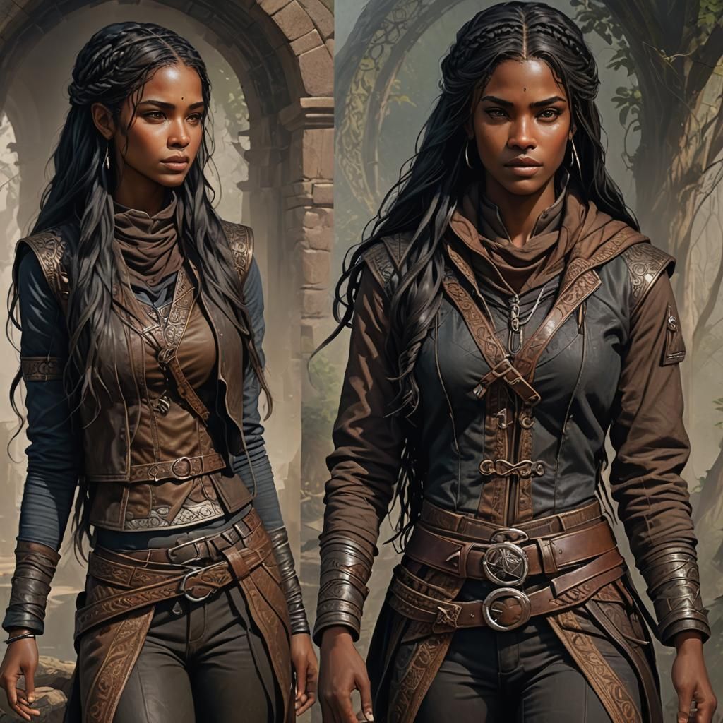 Detailed Fantasy Assassin Concept Art in 8K
