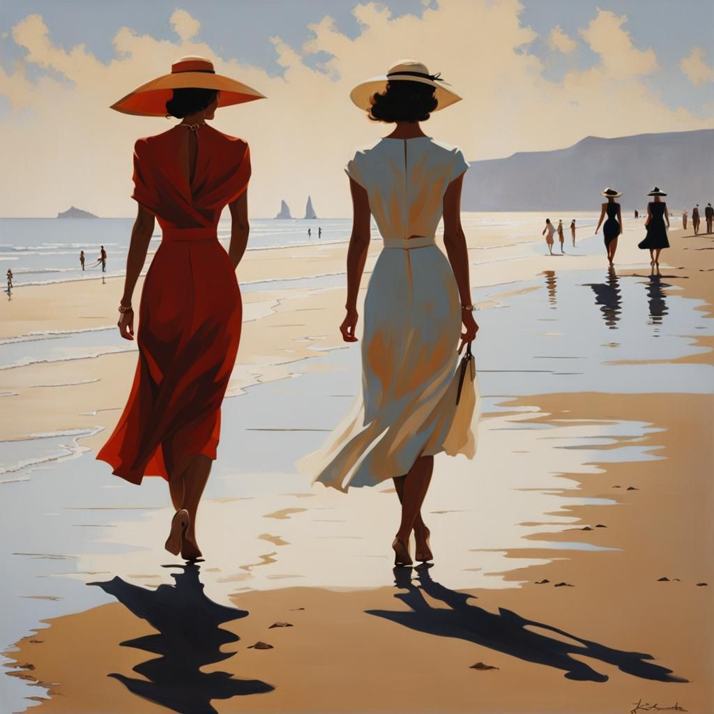 Strolling with friends