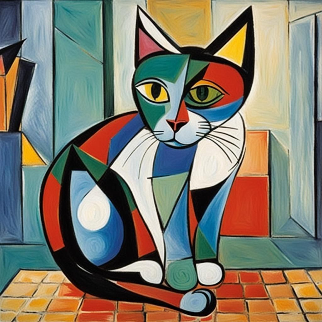 Surrealist Portrait of a Feline