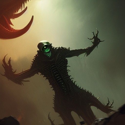 Aliens Versus Demons in Sinister Style