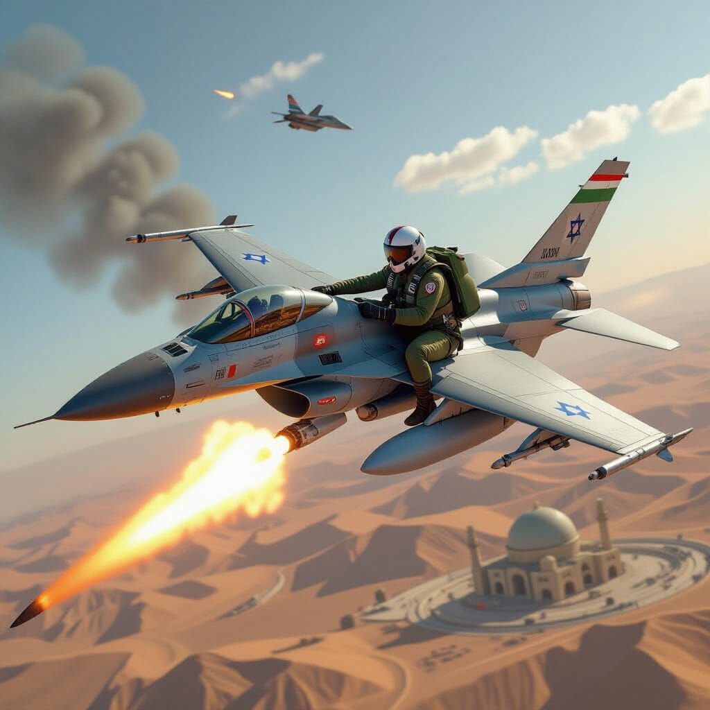 Israeli Jet Strikes Iranian Nuclear Reactor