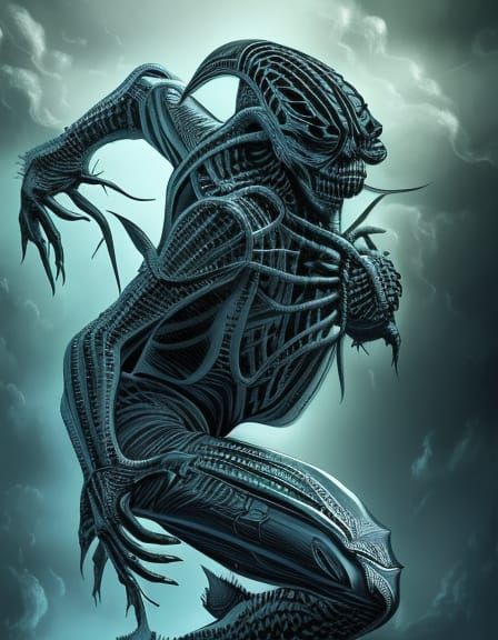 Evil Alien from Planet Goop: Comic Book Art