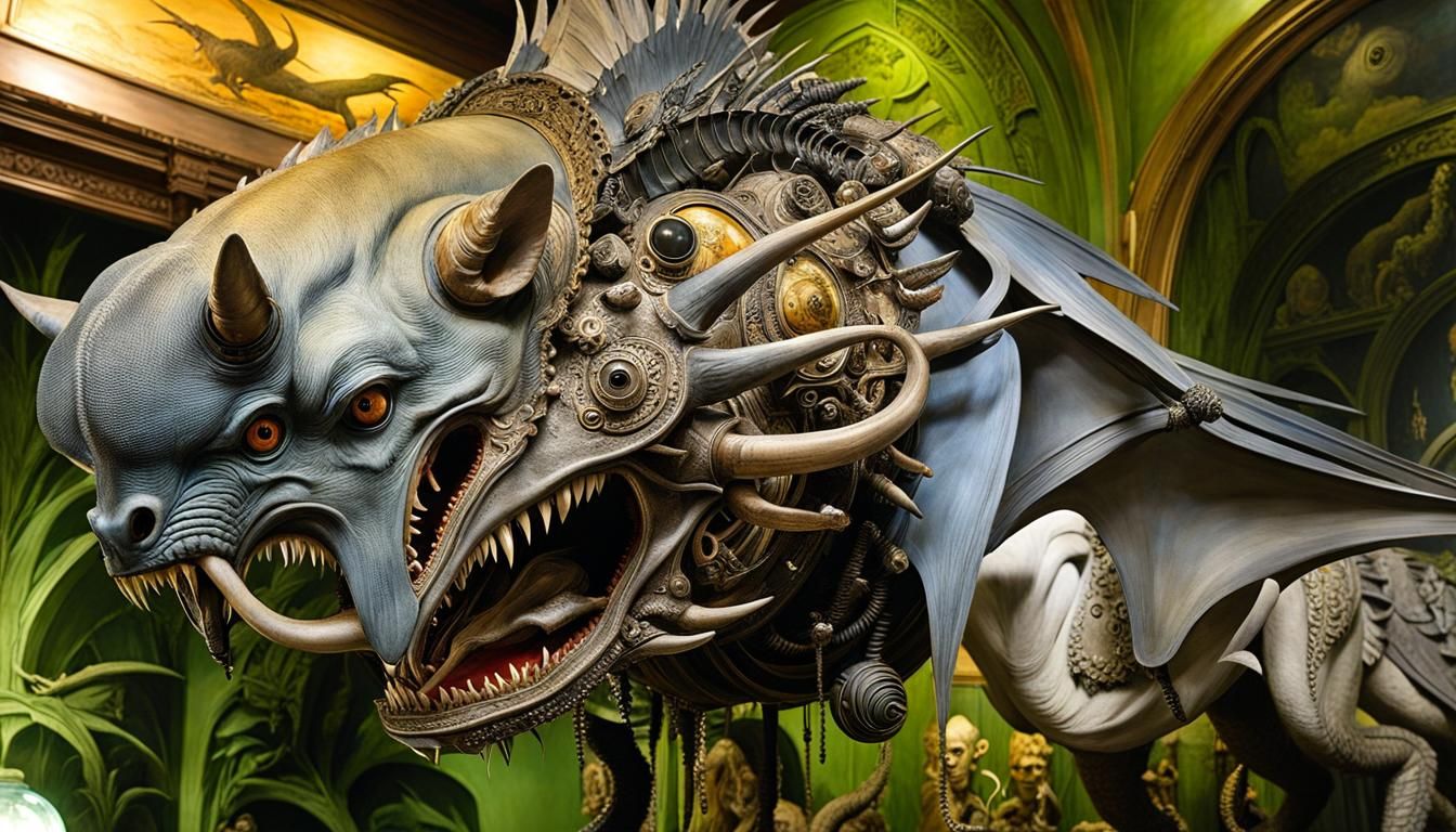 THE SNALLYGASTER CHIMERA AT THE CRYPTID TAXIDERMY MUSEUM #3