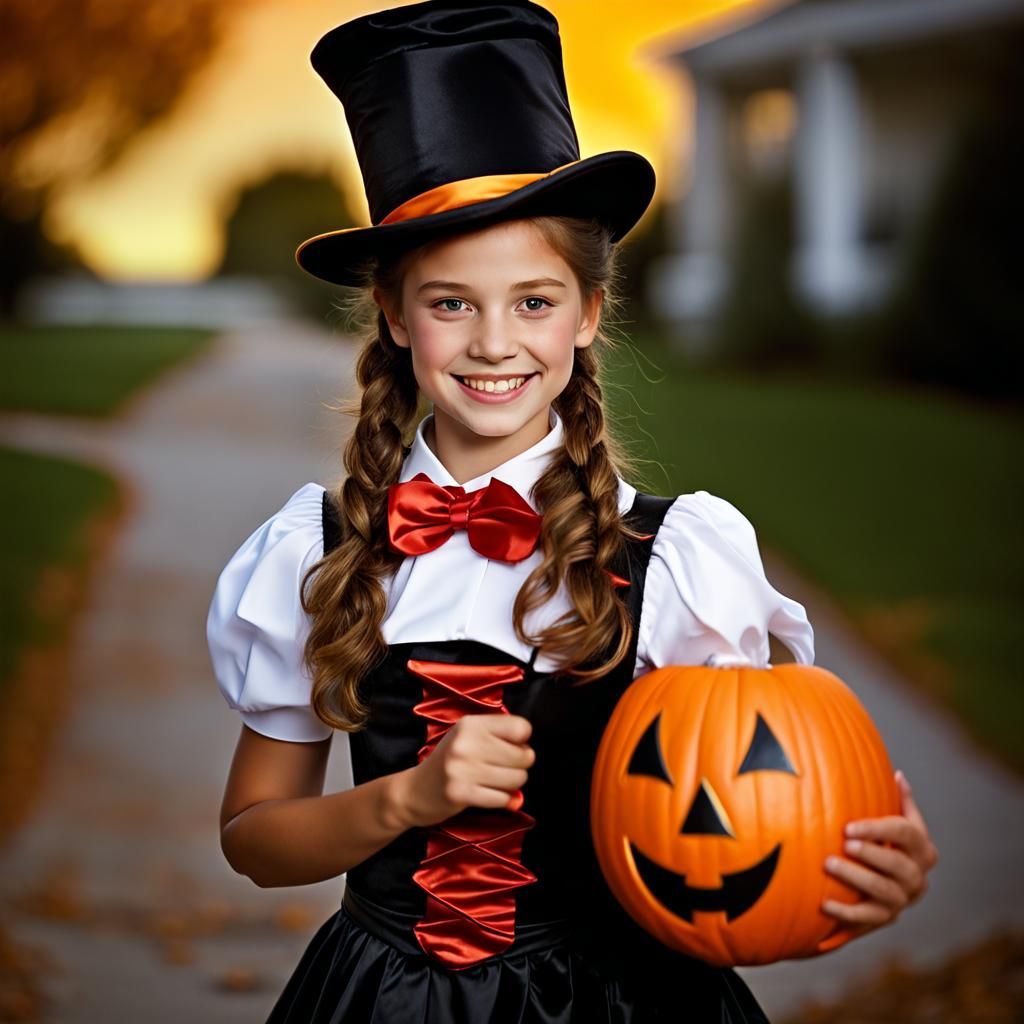 Teen Girl in Costume: Professional Portrait Photography