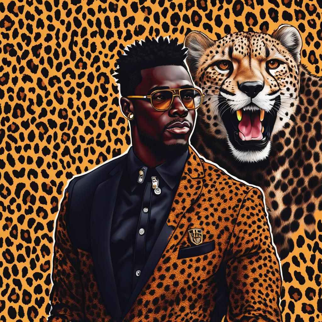 Tyreek Hill Transformed with Cheetah Print