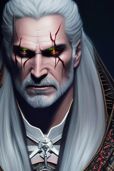 Ethereal Witcher God in Hyperrealistic Digital Art