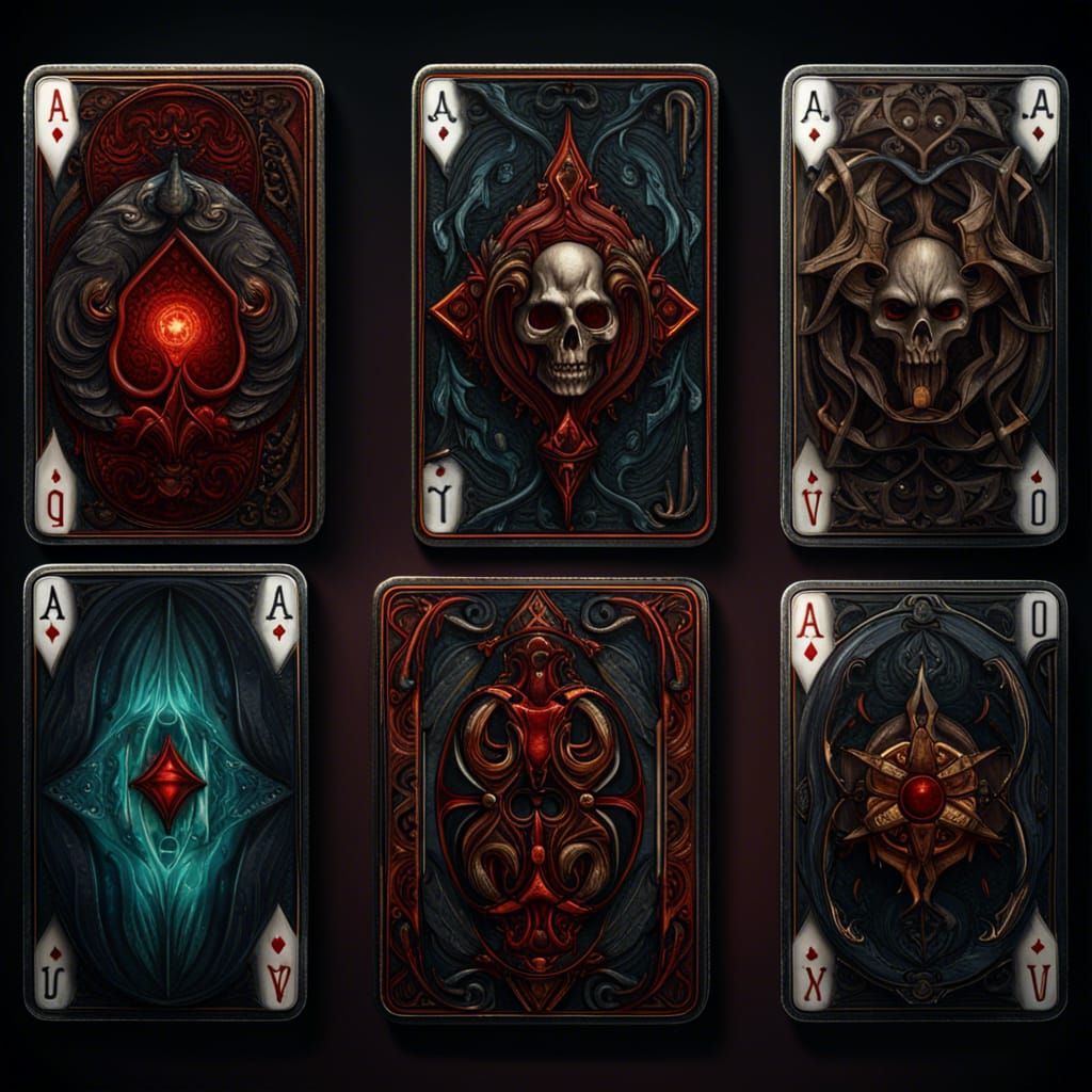 Demonic Entities Trapped in Playing Cards