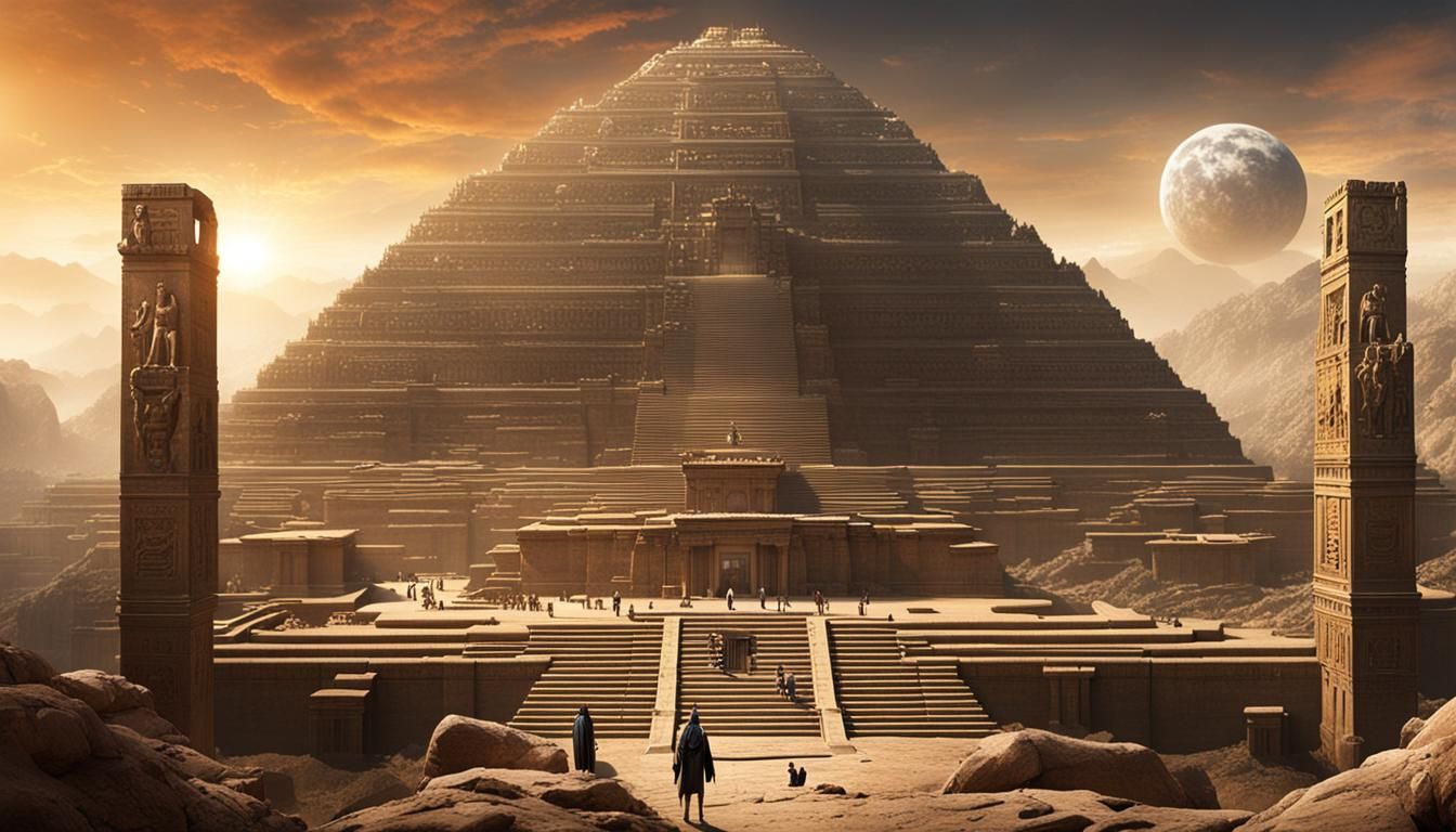 Charismatic Leader Navigates Time in Futuristic Ritual