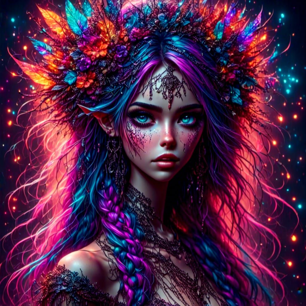 Rainbow Pixie Princess in Haute Couture