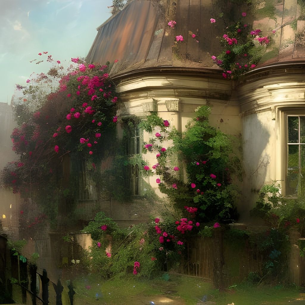 Overgrown Regency Home in Sinister Matte Painting