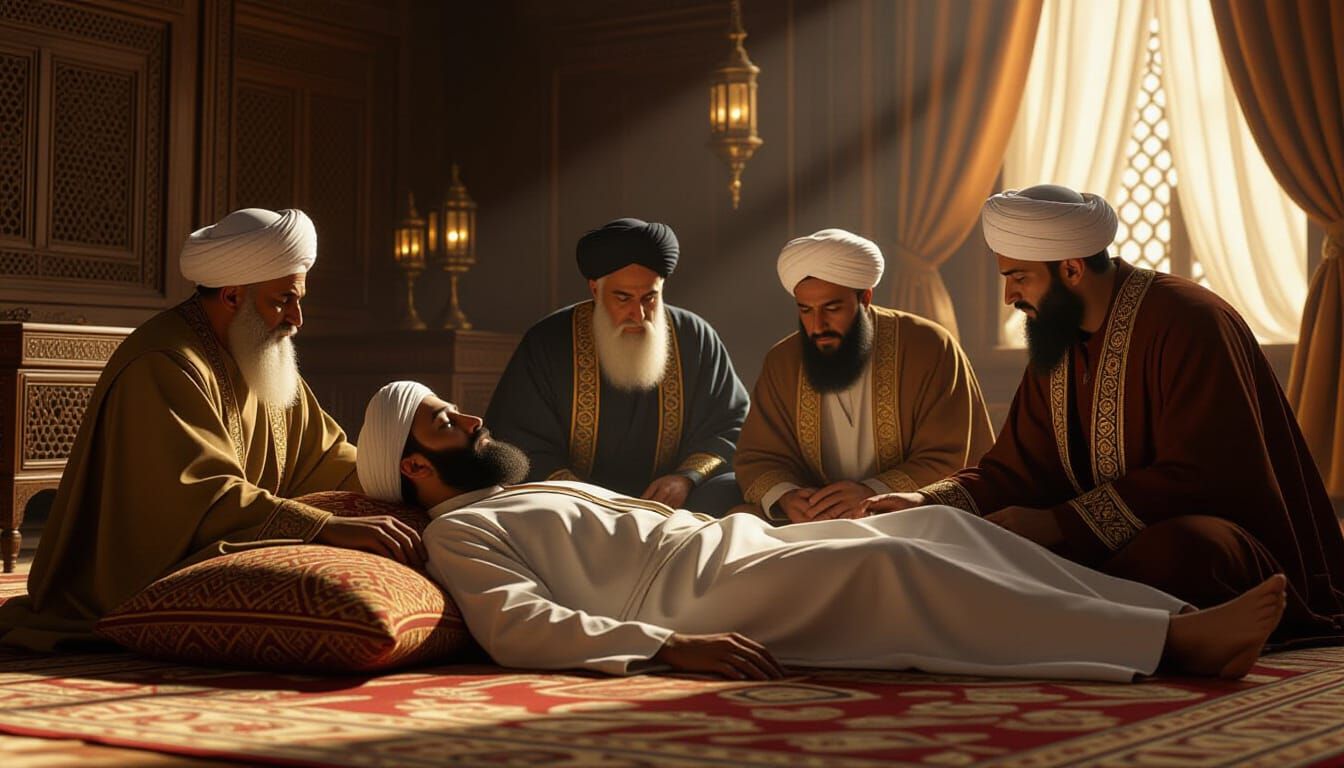 Sheikh Ali: A Dramatic Scene in an Islamic Palace