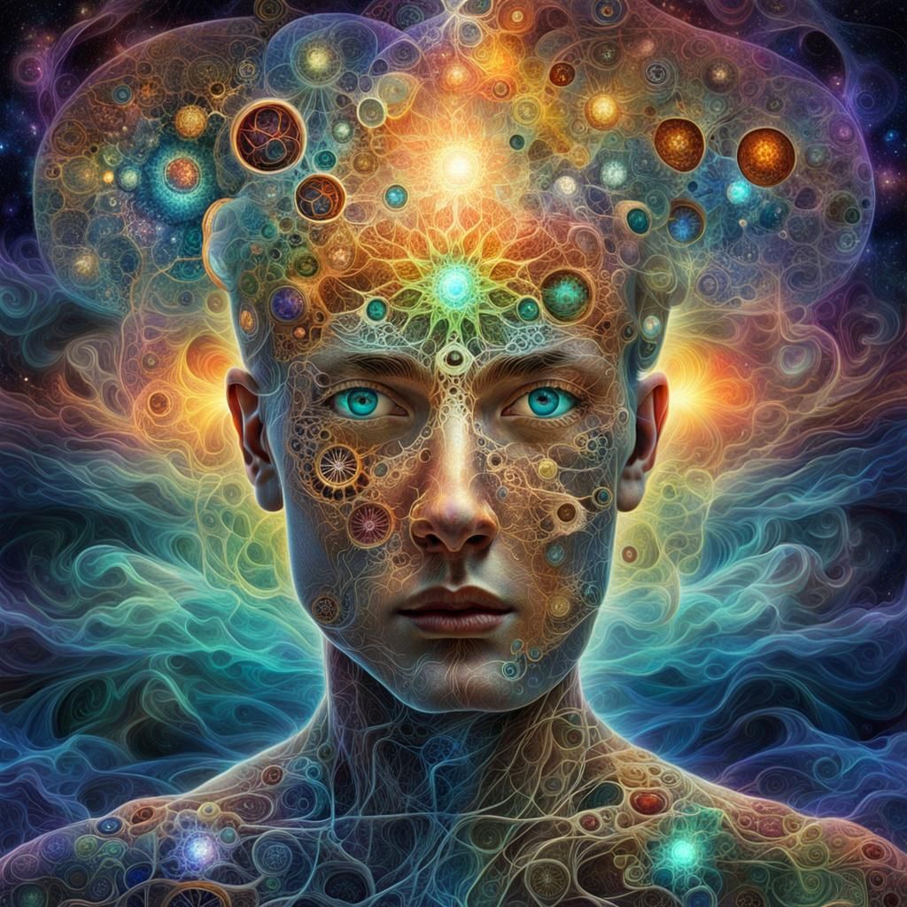 Infinite Consciousness: Hybrid Digital Art in 8K