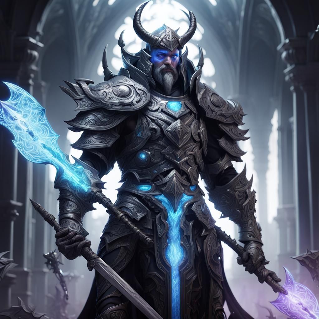 Celestial Warlock God in Dark Fantasy Art