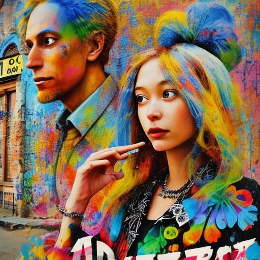 Photorealistic Street Graffiti Art Mural