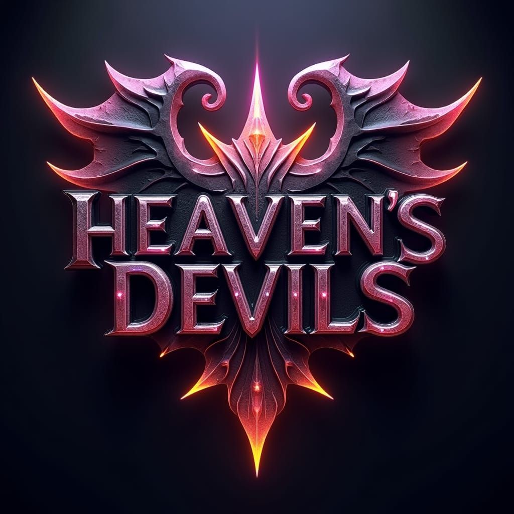 Majestic Dark Fantasy Soccer Team Logo in Art Nouveau Style