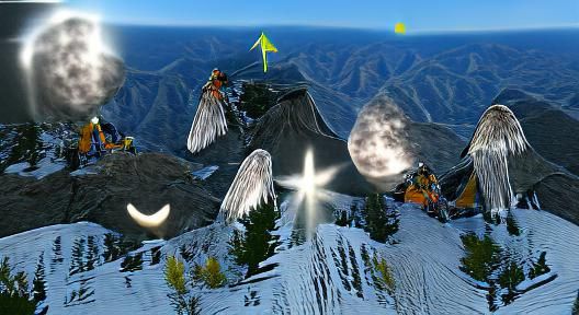 Majestic Mountain King in Morning Moonlight