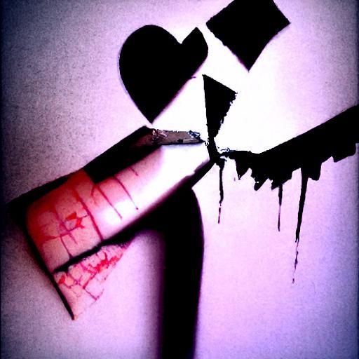 AI Interpretation of Broken Love