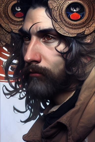 Hyper-Detailed Portrait of Raven Toad Assassin