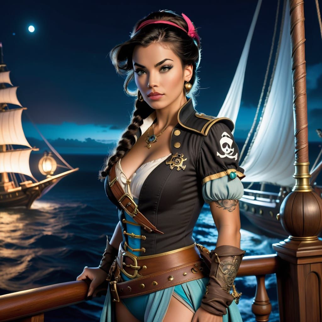 Enchanting Pirate Captain of Neverland