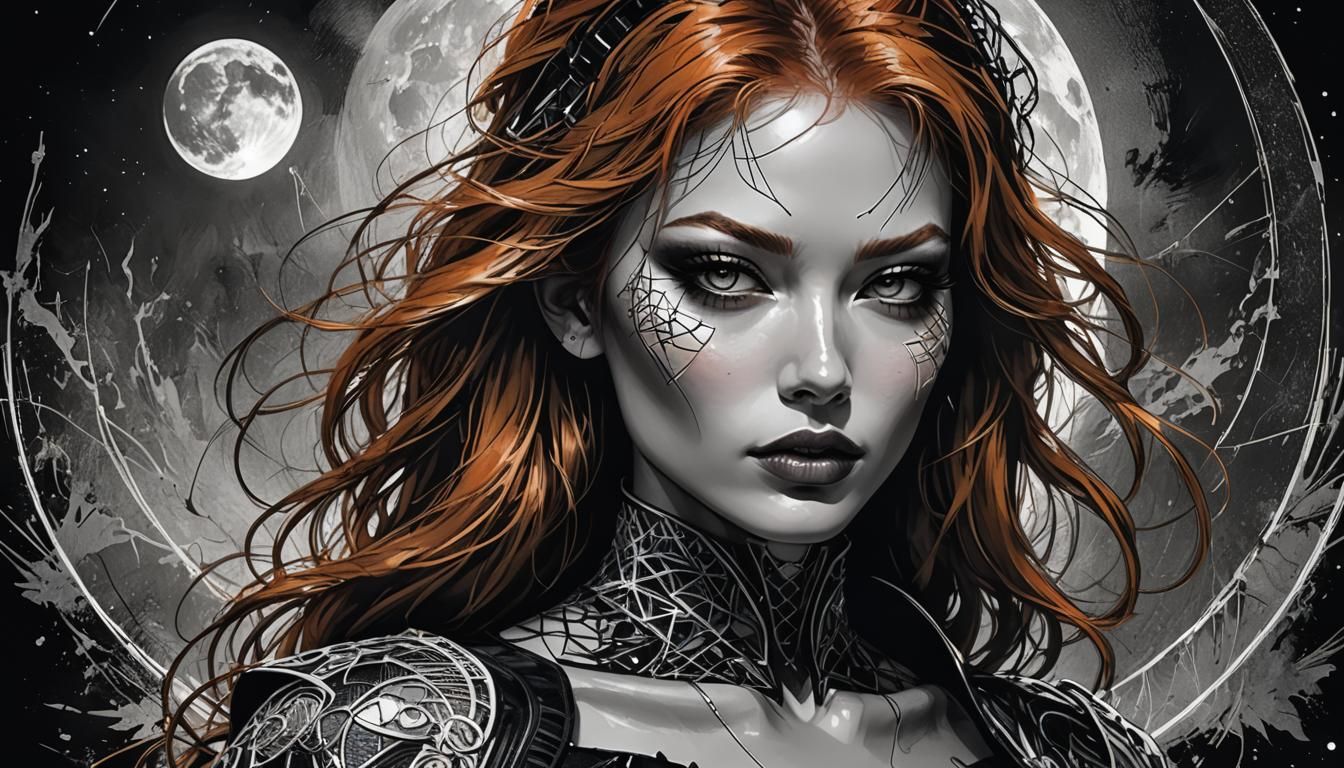 Supermodel's Neon Night Out: Hyperrealistic Jim Lee Style