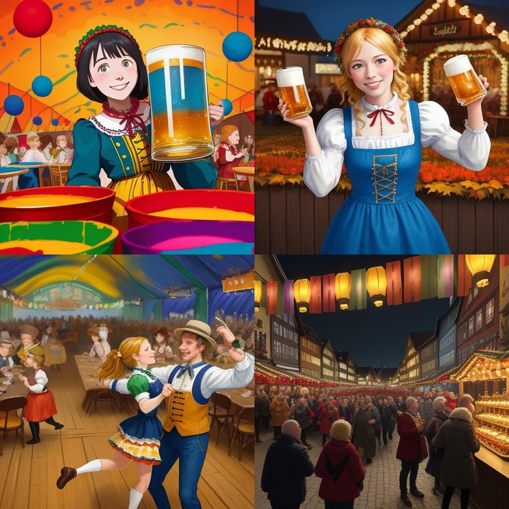 Oktoberfest Celebration: A Festive AI Image