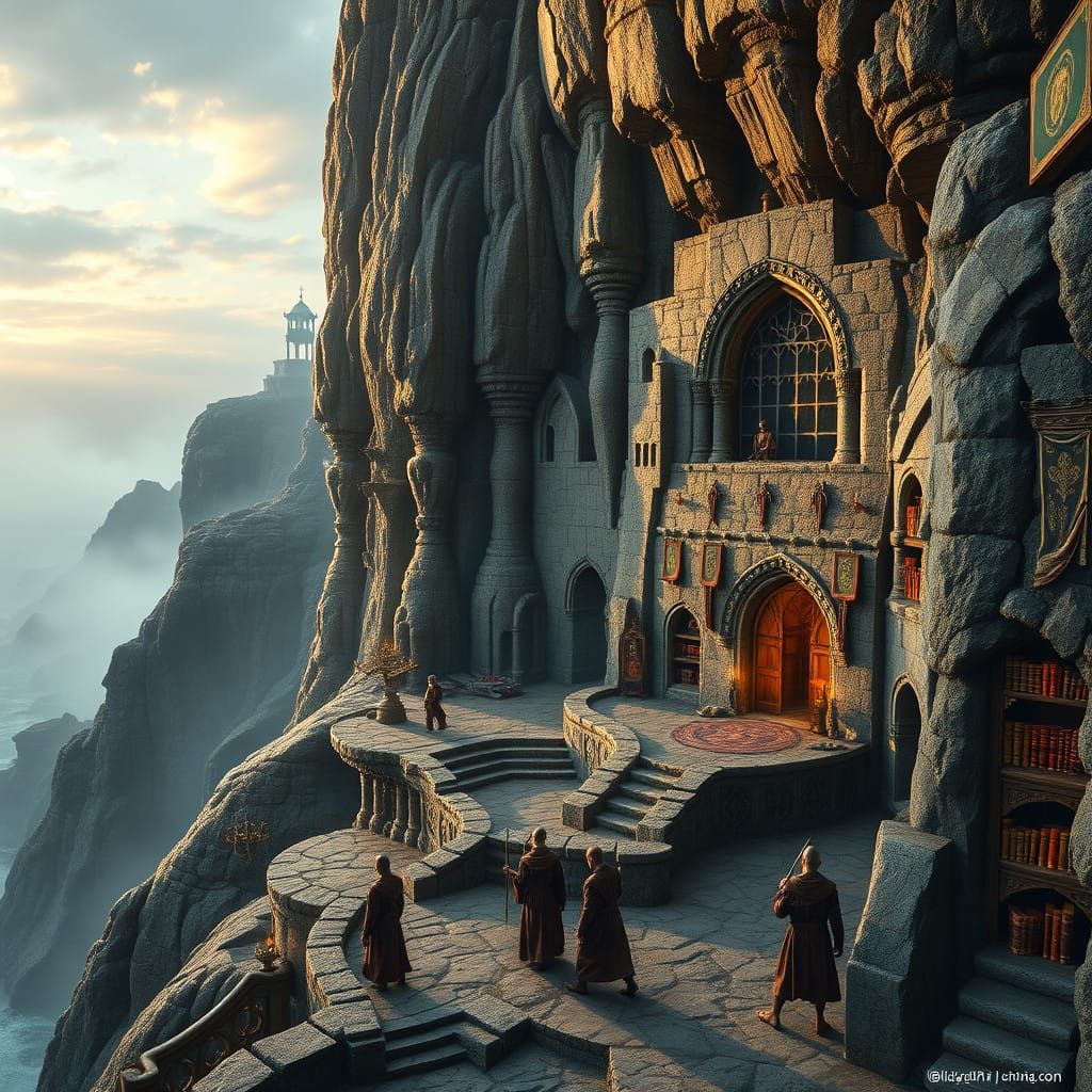 Ancient Dunmer Monastery of Velothi Haven on Stalhrim Coast