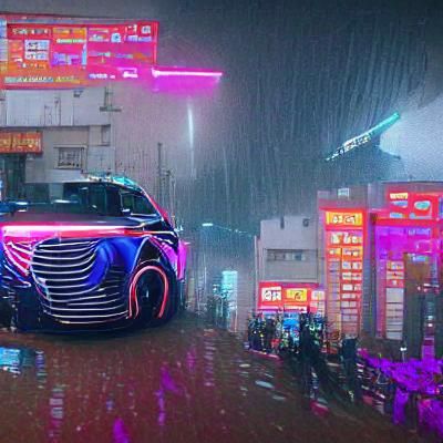 Cyberpunk Japan: Neon Cityscape in 2049 Style