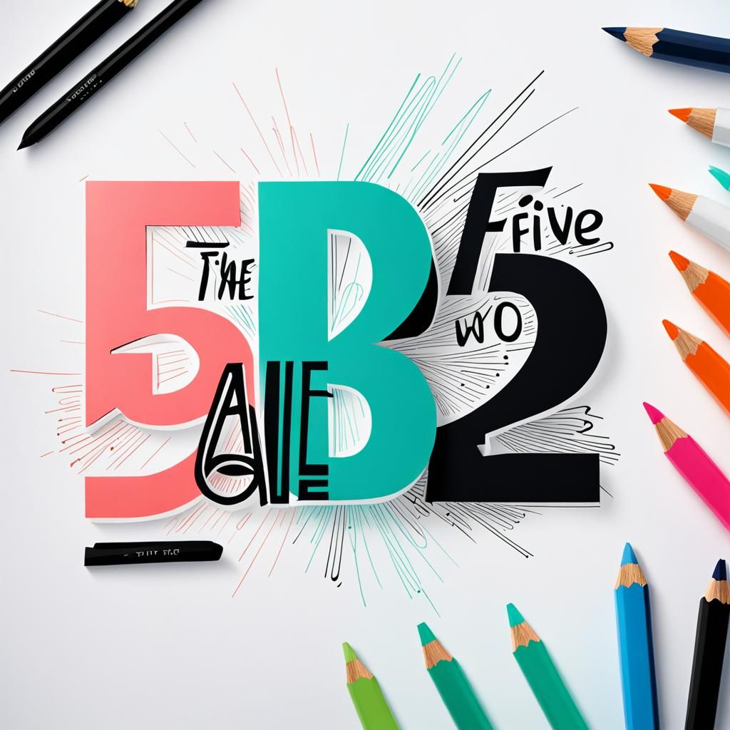 Fashion Sketch of "Five All in One" in Designer Style